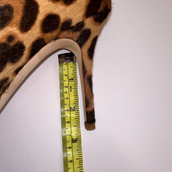 J. Crew Collection Ponyhair Hazelnut Leopard Elsie Heels Pumps Size 7 $395 Italy - Picture 15 of 16